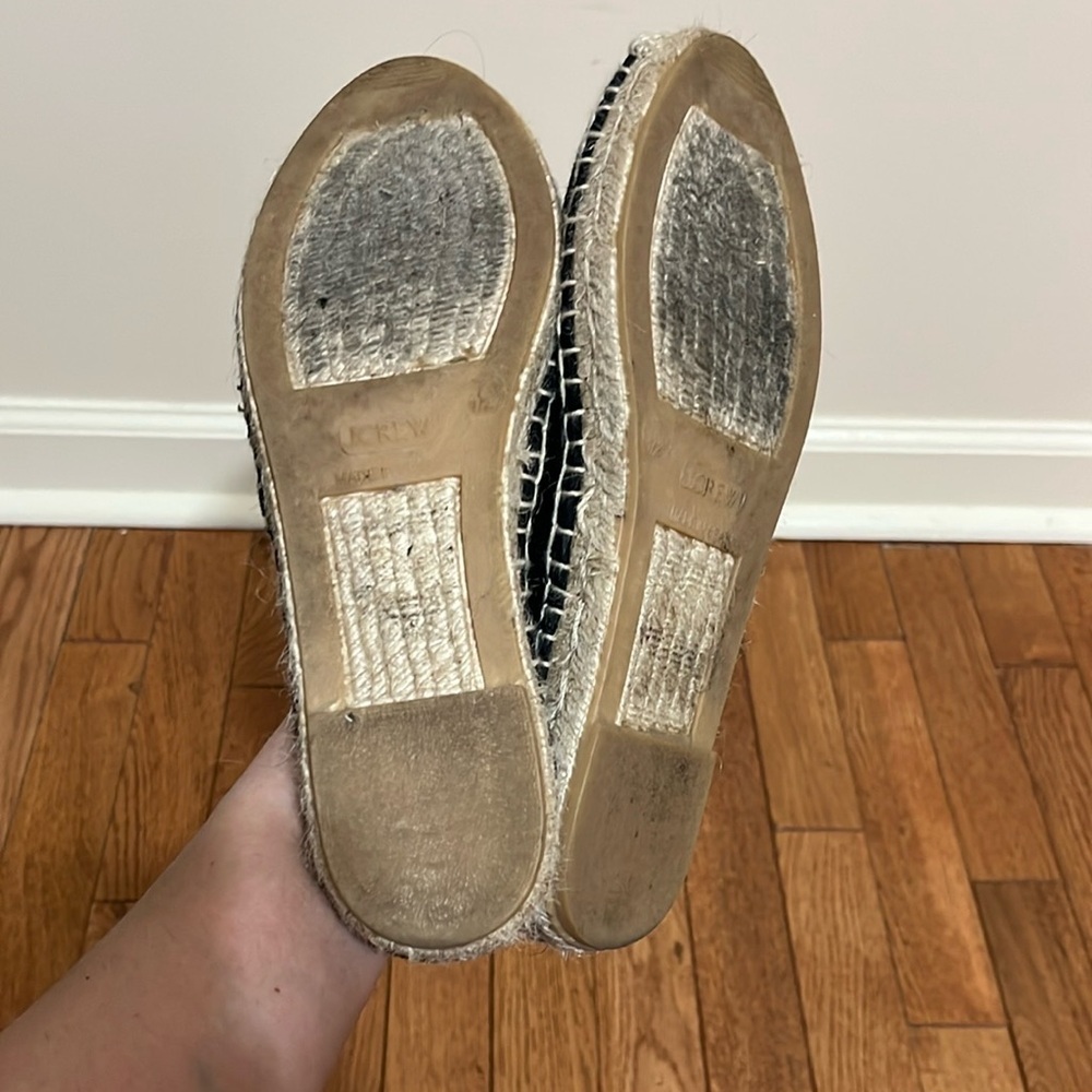 J. Crew Made in Spain Espadrille Flats in Linen 7.5 - Picture 6 of 8